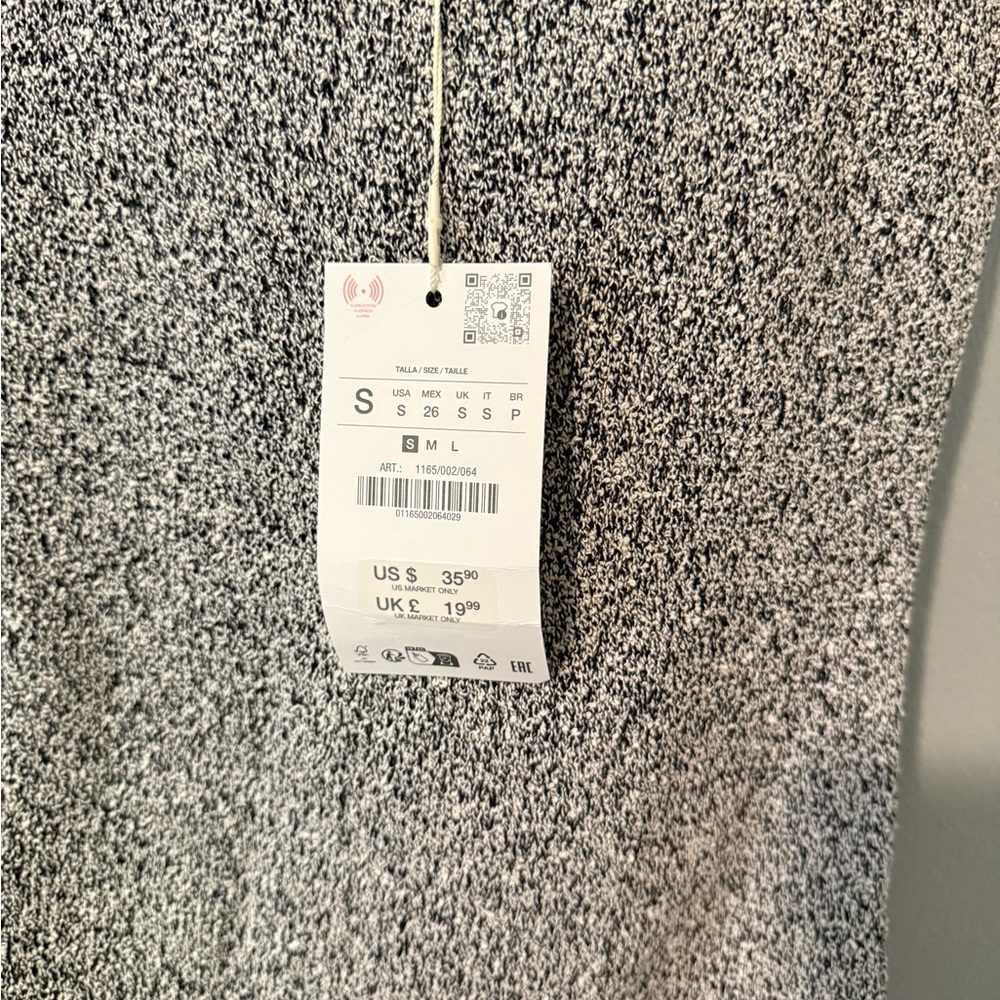 ZARA BOUCLÉ BANDEAU TOP NWT S - Picture 6 of 6
